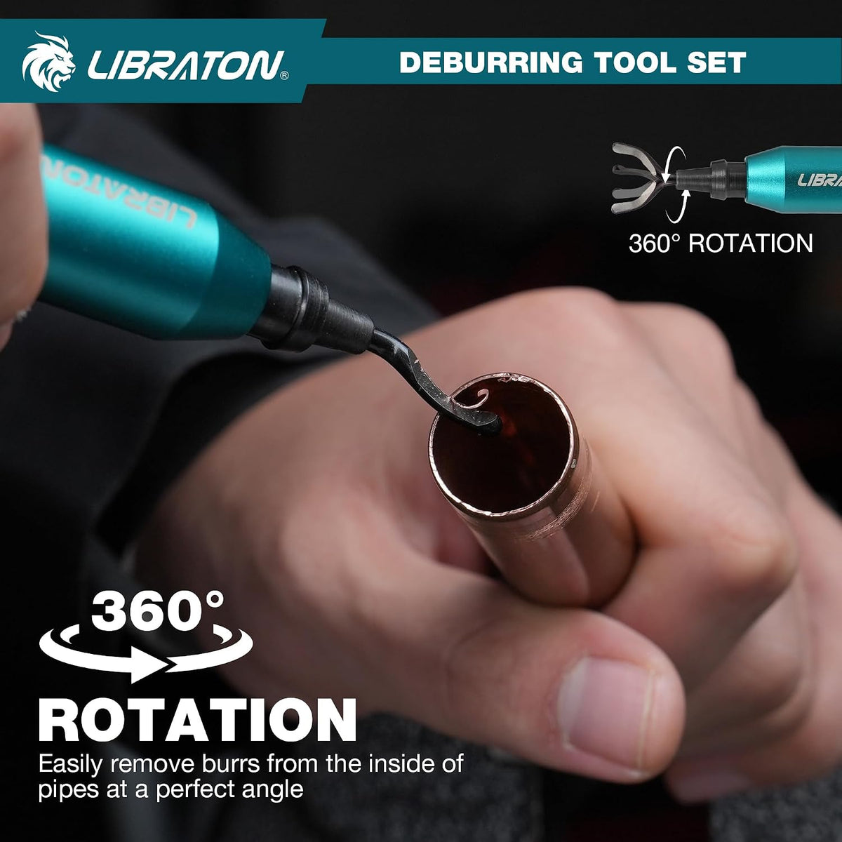 LIBRATON Deburring Tool 3d Printing, Countersink Chamfering Reamer Tool