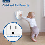 Amico 30 Pack 15 Amp Wall Outlets with Screwless Wall Plates