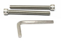 iexcell 2 Pcs M12 x 120mm Thread Pitch 1.75 mm Stainless Steel 304 Hex Socket Head Cap Screws Bolts Kit