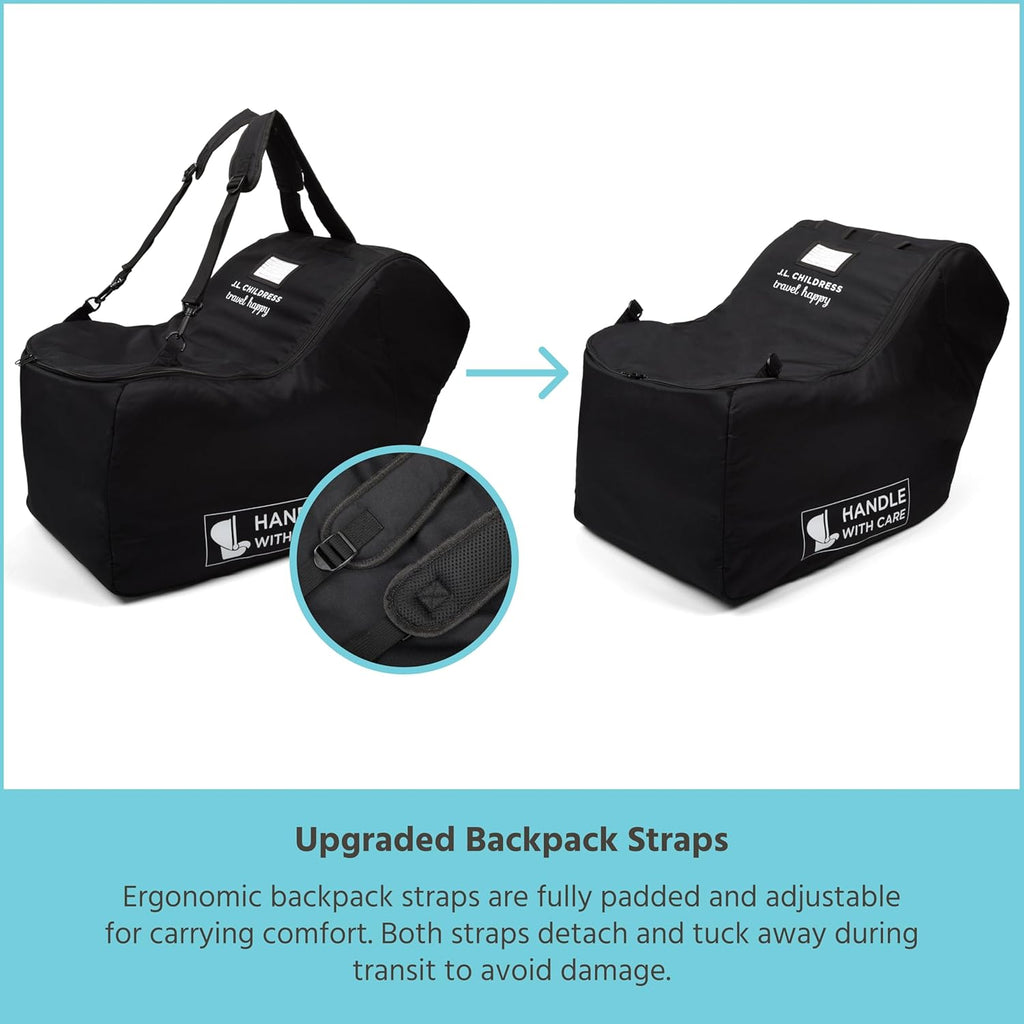 Padded Infant Car Seat Bag - Travel Bag for Airplane, Fits Most Baby & Infant Car Seats, Compatible with UPPAbaby