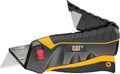 Safety Squeeze Utility Knife, Retractable Blade with Trigger Grip, Quick Change Blade Storage, Includes 3 Round Point