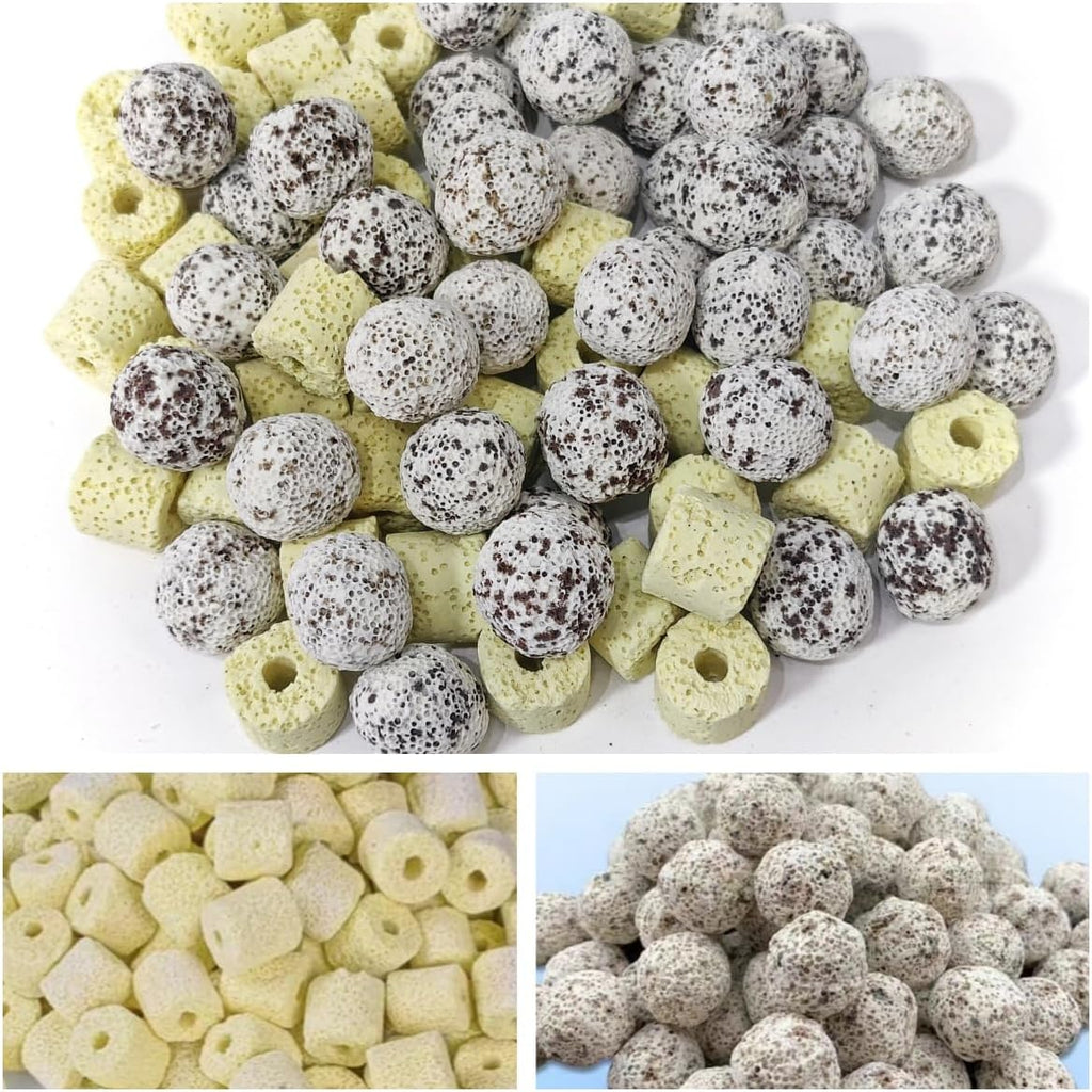 Filter Media,Bio Media for Aquarium Sump Filter Ceramic Rings Activated Carbon Bio Balls Freshwater Marine Biological