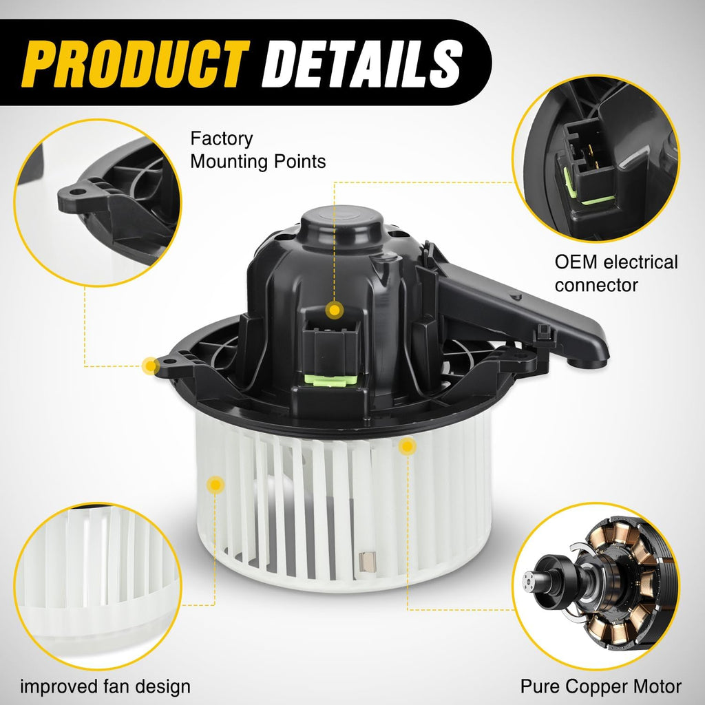 Nilight HVAC Blower Motor for Ford F-150 2009 2010 2011 2012 2013 2014