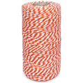 Twine String Orange and White Baker String 328 Feet 2mm Thick Christmas Halloween Twine String for Gift Wrapping DIY