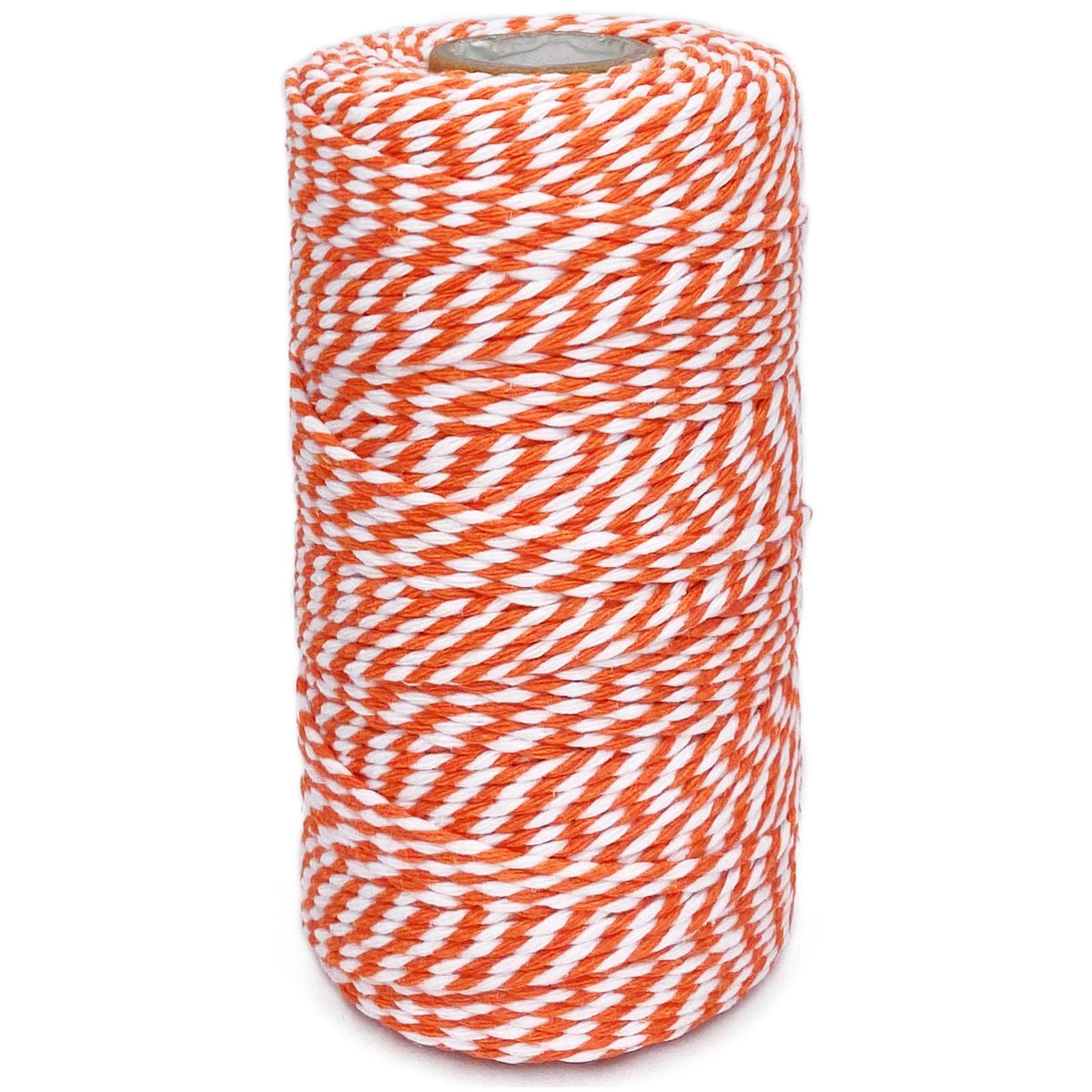 Twine String Orange and White Baker String 328 Feet 2mm Thick Christmas Halloween Twine String for Gift Wrapping DIY