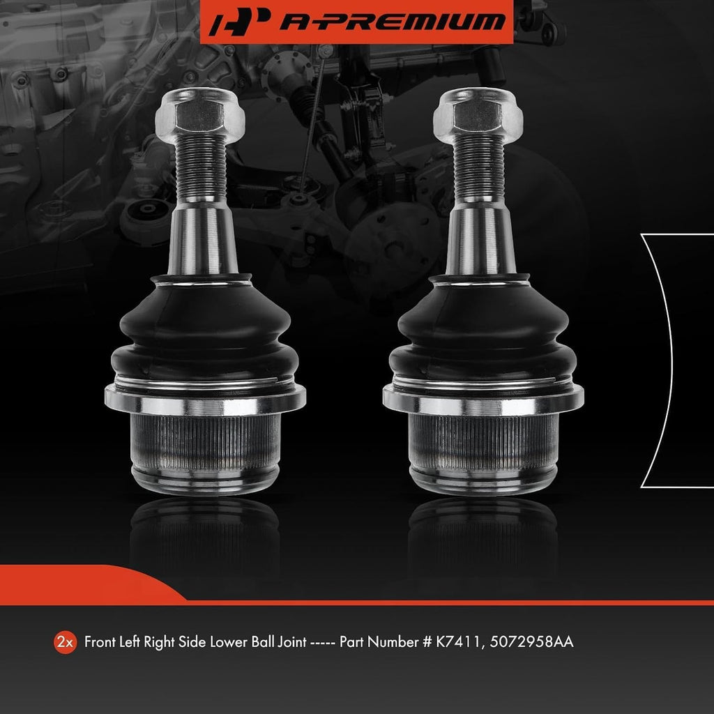 A-Premium Front Lower Ball Joint, Compatible with Ram, Dodge