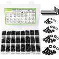 M2 M3 M4 M5 Hex Socket Bolt & Nut Assortment Kit, 2410Pcs