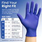 Disposable Nitrile Gloves - Latex & Powder Free - 200 Ct