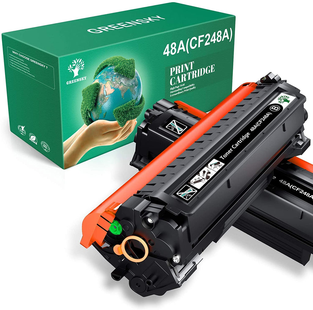 Compatible for HP 48A CF248A Toner Cartridge Black (2 Pack)