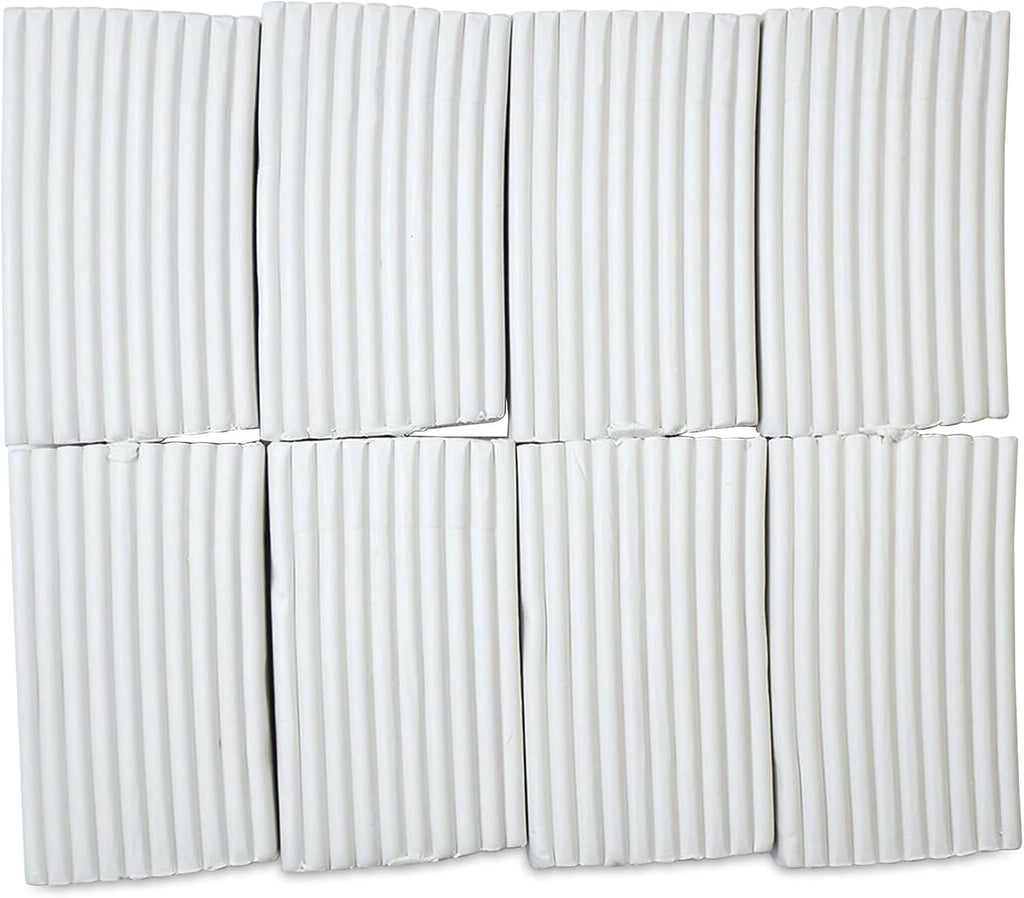 Fun Express Original White, Non Toxic, Polymer Clay, Oven Bake Clay, 8 pounds Great for Modeling, Sculpting, Holiday
