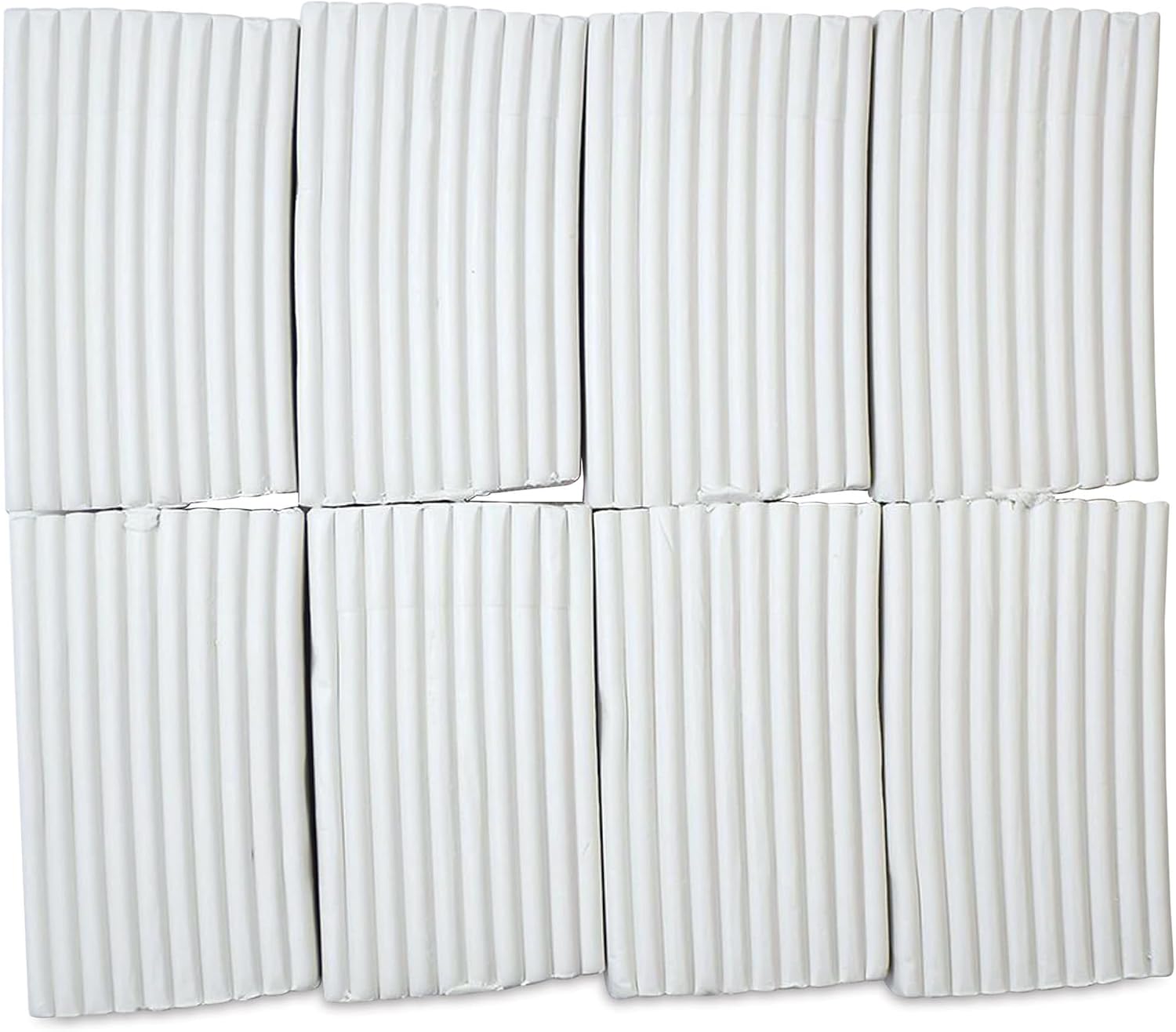 Fun Express Original White, Non Toxic, Polymer Clay, Oven Bake Clay, 8 pounds Great for Modeling, Sculpting, Holiday