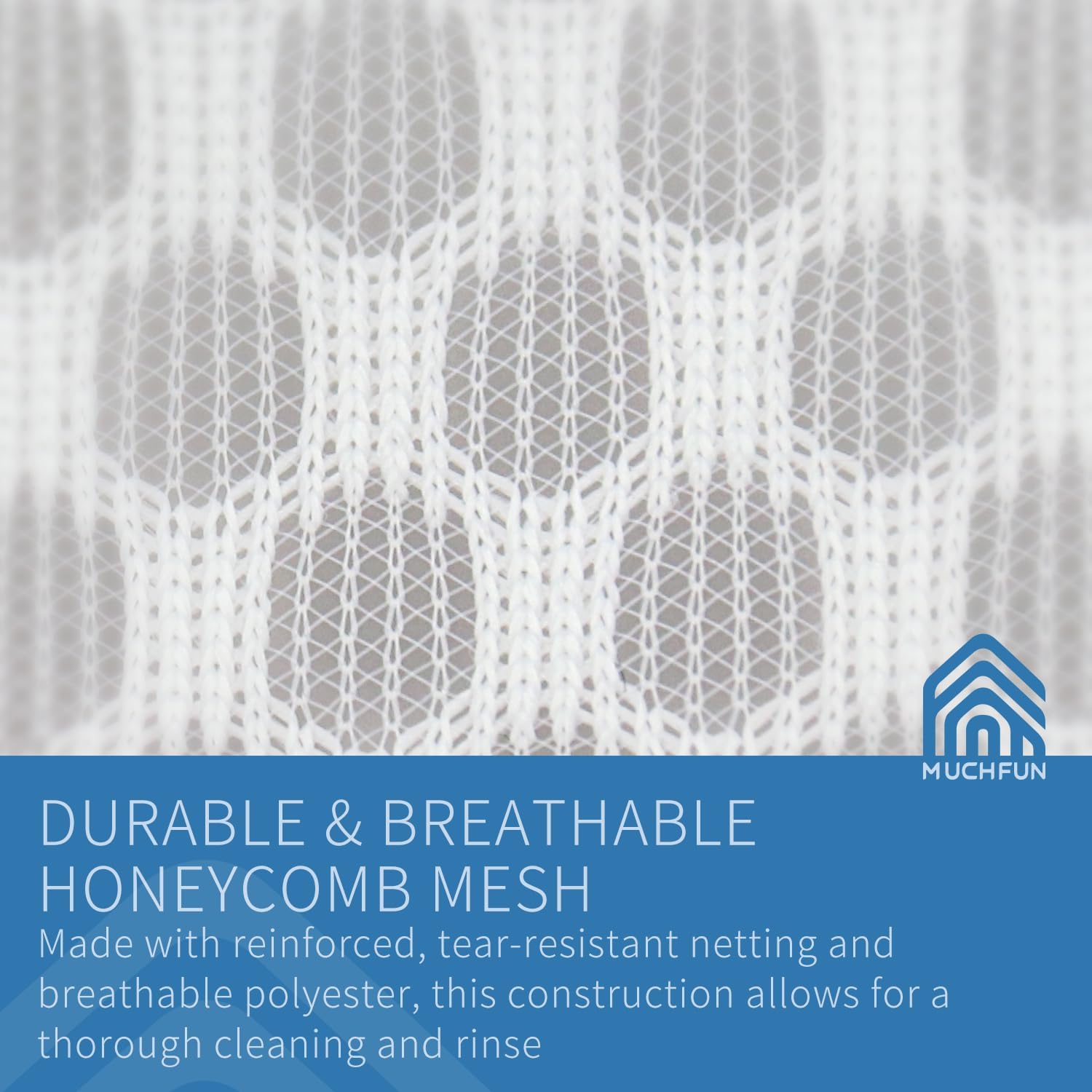 3Pcs Bra Wash Bags, Honeycomb Mesh Laundry Bags for Delicates | Lingerie, Intimates and Underwear 7 x 7 x 6 Inches
