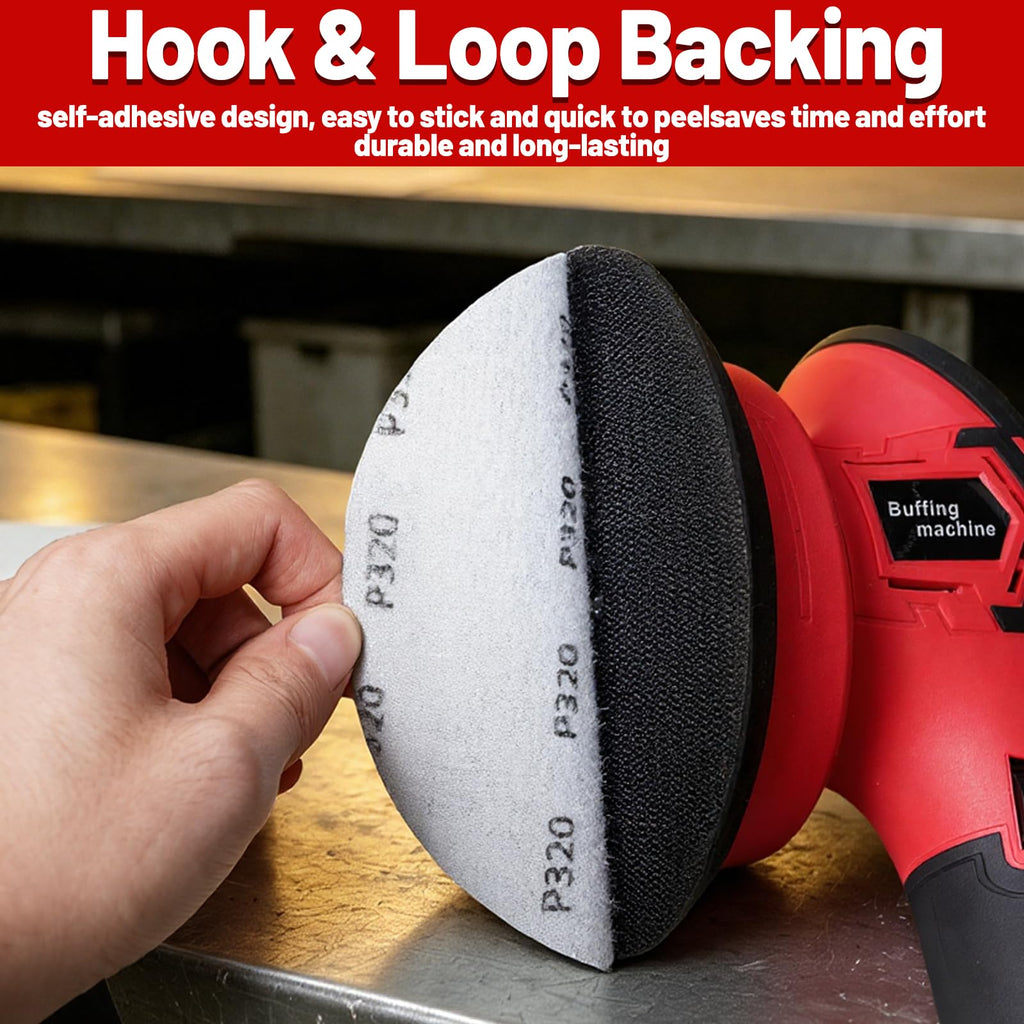 PONTASS 5000 Grit Wet Dry Sanding Discs,50PCS 5 Inch Hook & Loop Sandpaper