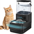 3L Filterless Cat Water Fountain, Wireless, Wastewater Separation,Black