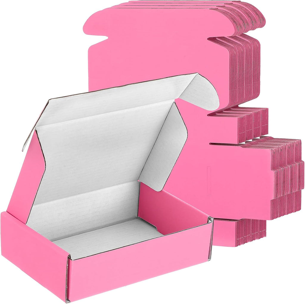 50 Packs Shipping Boxes Cardboard Corrugated Mailer Packaging Boxes for Small Business Cute Small Box Cardboard
