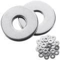 120 Pcs M4 Large Flat Washer Stainless, 0.46" OD, 0.038" Thick