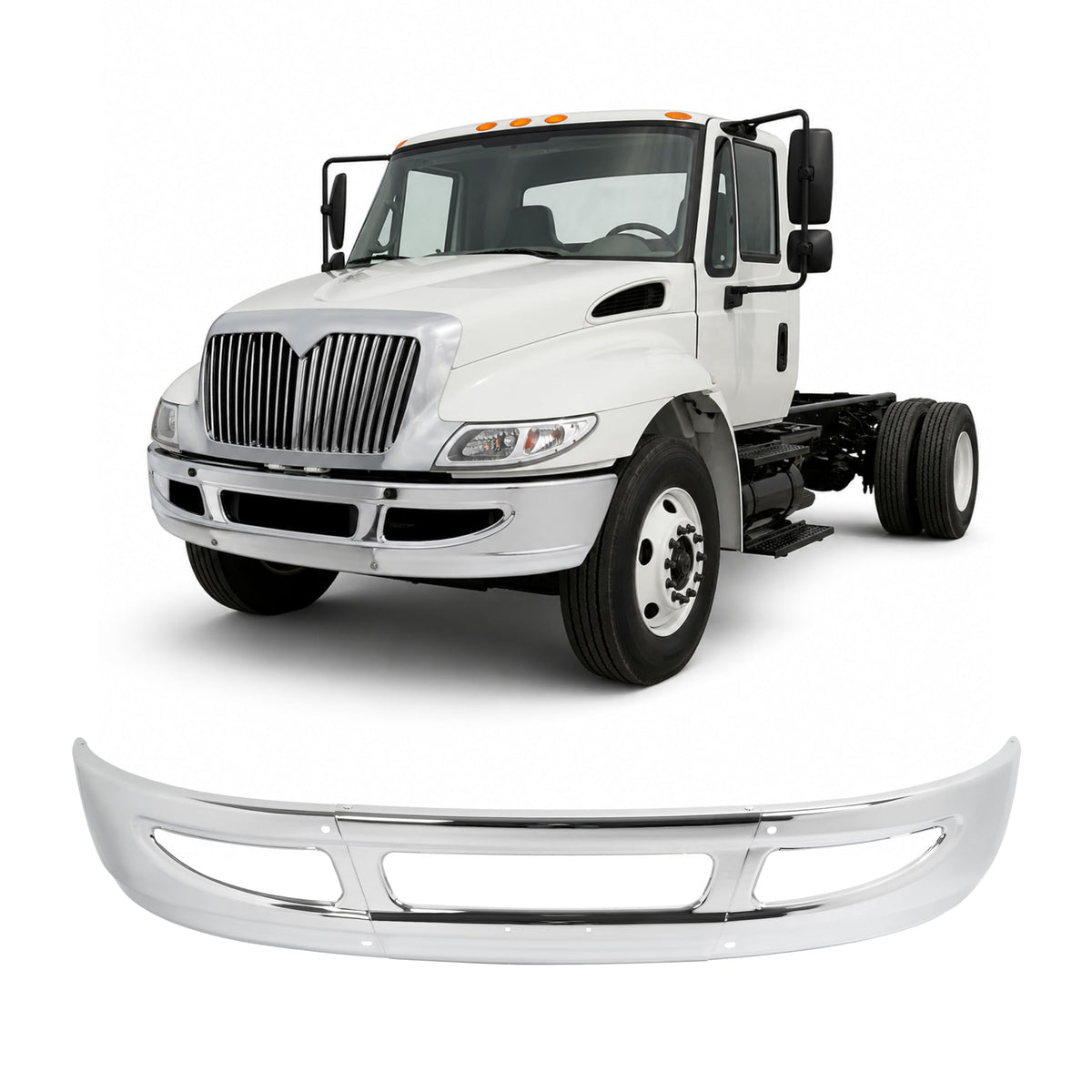 Front Bumper Compatible with 2009-2015 International 4300