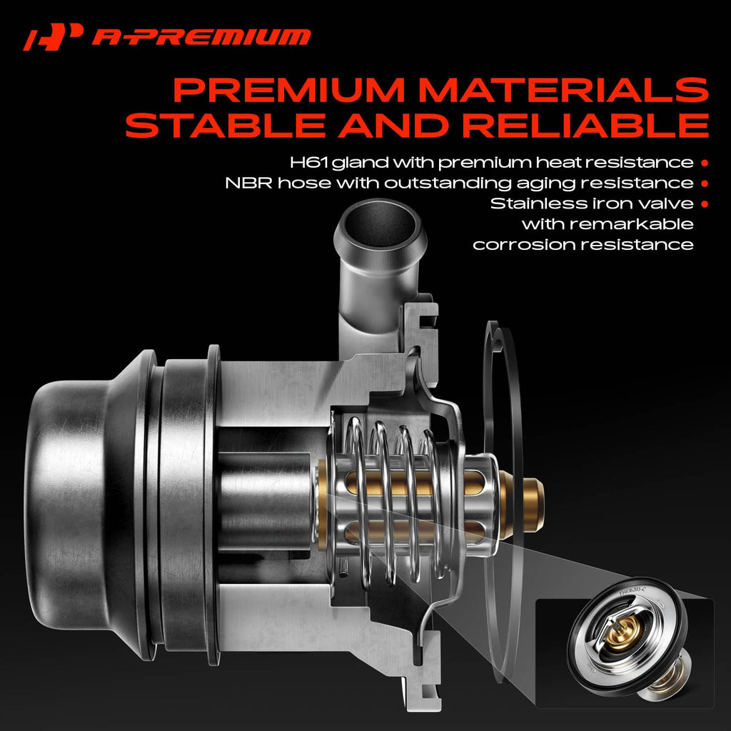 A-Premium Engine Coolant Thermostat with Seal Compatible with Lexus