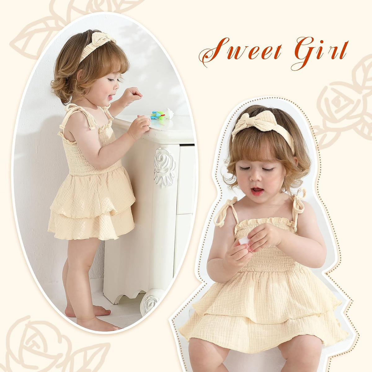 Baby Girl Clothes Infant Summer Romper Dress Sleeveless Outfit