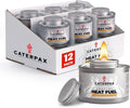 6 Hour Chafing Fuel Cans for Food Warmers and Buffet Trays 12 Pack