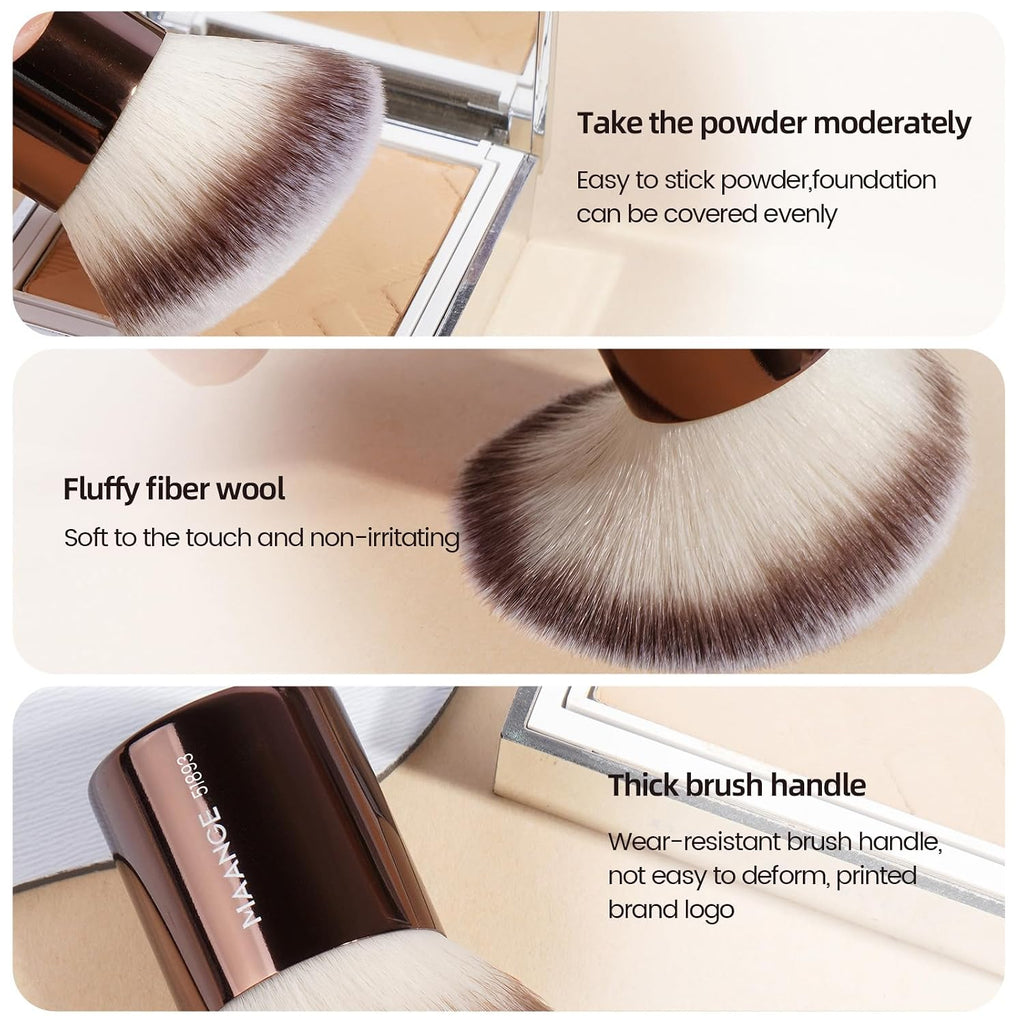 Makeup Brush Set 24 Pcs Double-ended Makeup Brushes Travel Make-up Brush for Liquid Foundation Powder Concealer