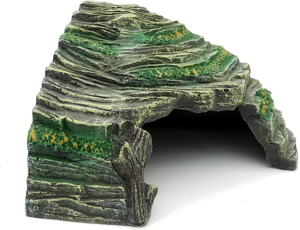 Terrarium Decor Reptile Hide Reptile Hides and Caves, Medium | Aquarium Tank Accessories Decorations