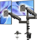 17-32 Inch Dual Monitor Stand, Stacked Monitor Mount, Monitor Arms for 2 Monitors, Ergonomic Adjustable