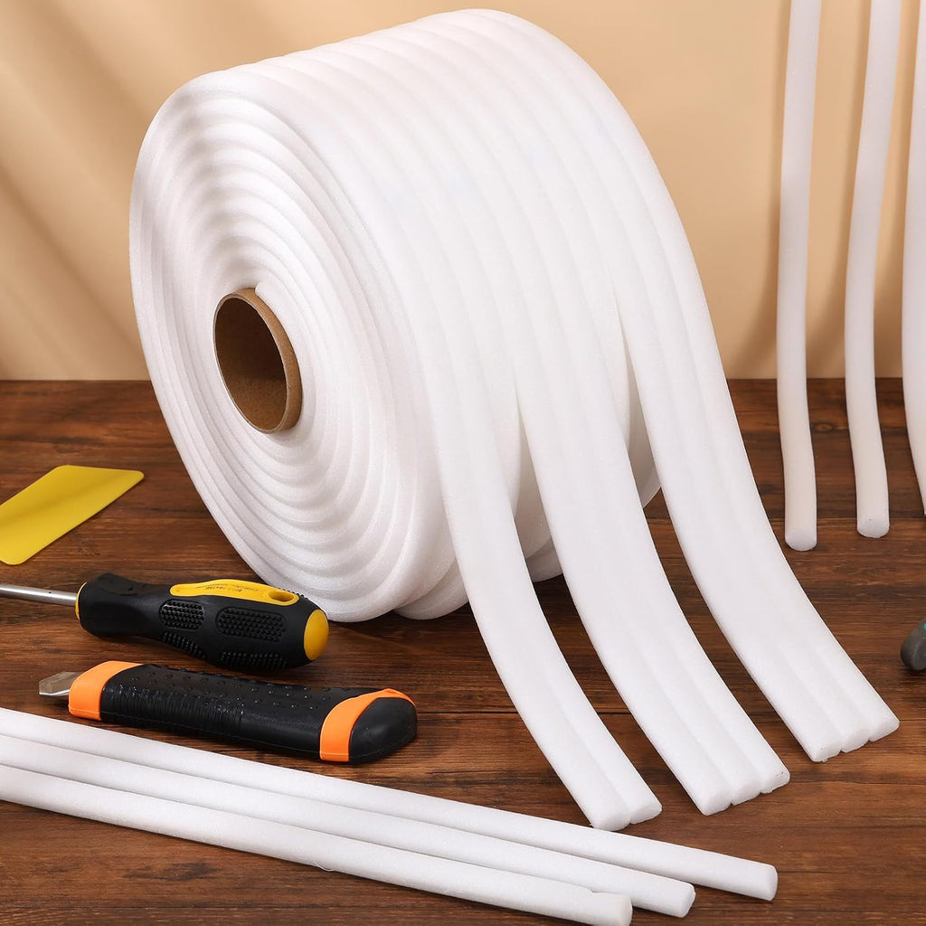 1 Roll 1/2 Inch x 54 Yards White Automotive Foam Tape