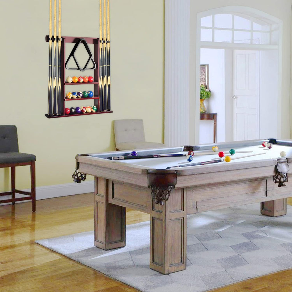 Pool Stick Holder Cue Stick Holder Wall Mount Billiard Cue Racks Holds Billiards Accessories for Billiard Room,Bar