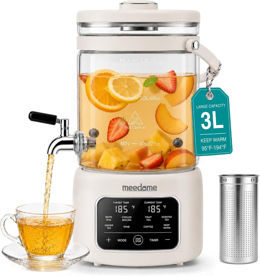 3L Electric Kettle & Beverage Dispenser with Tea Infuser