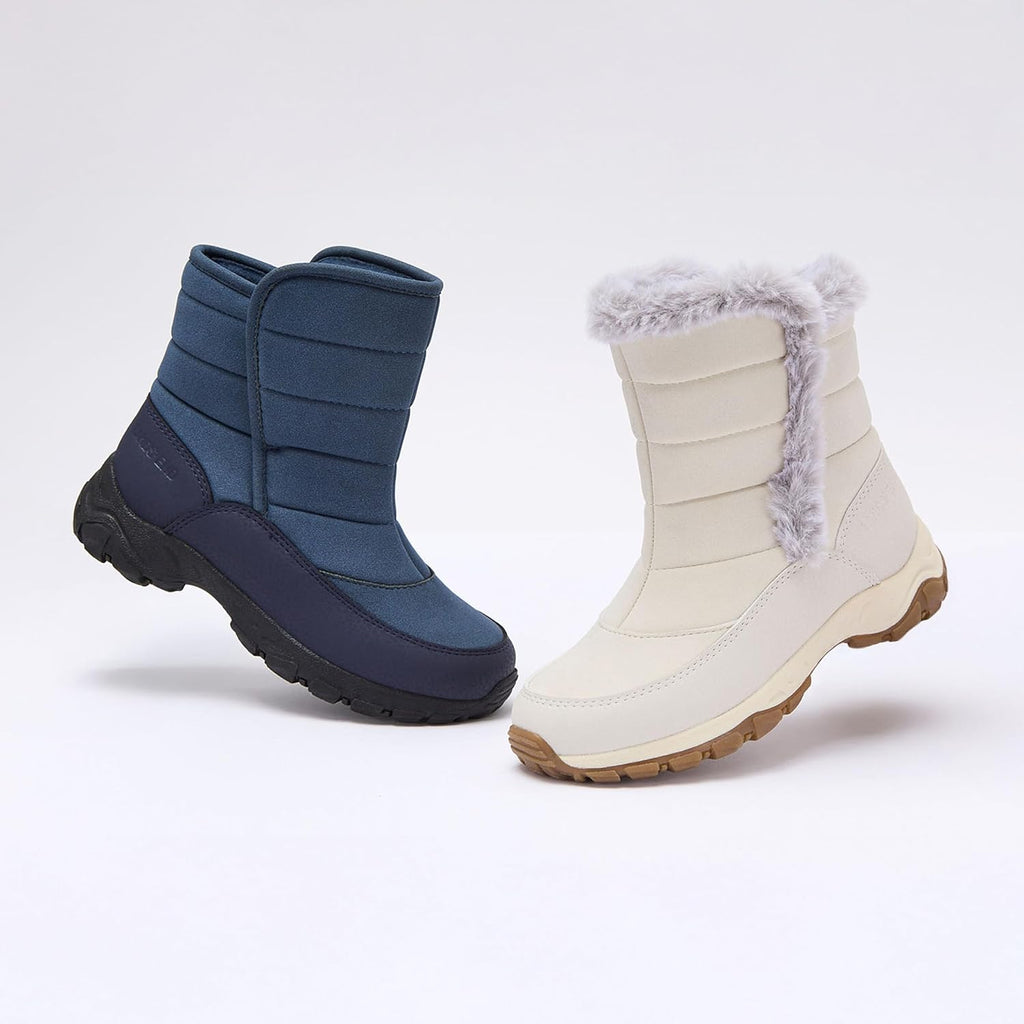 Expedition Warmest Waterproof No Tie Kids Snow Boots for Boys and Girls - Insulated Winter Fleece Lined Snow Boots