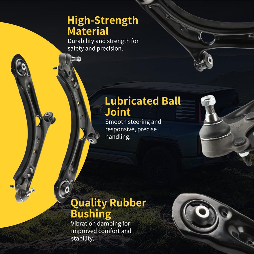Front Lower Control Arm Set with Ball Joints for Volkswagen Beetle 2012-2019