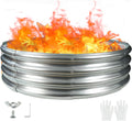 48" Round Galvanized Steel Fire Ring Pit/Raised Garden Bed Kit