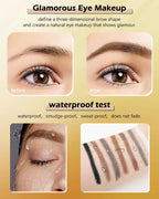 Eyebrow Powder Makeup Kit,Long Lasting Waterproof Eye Brow Powder for Women
