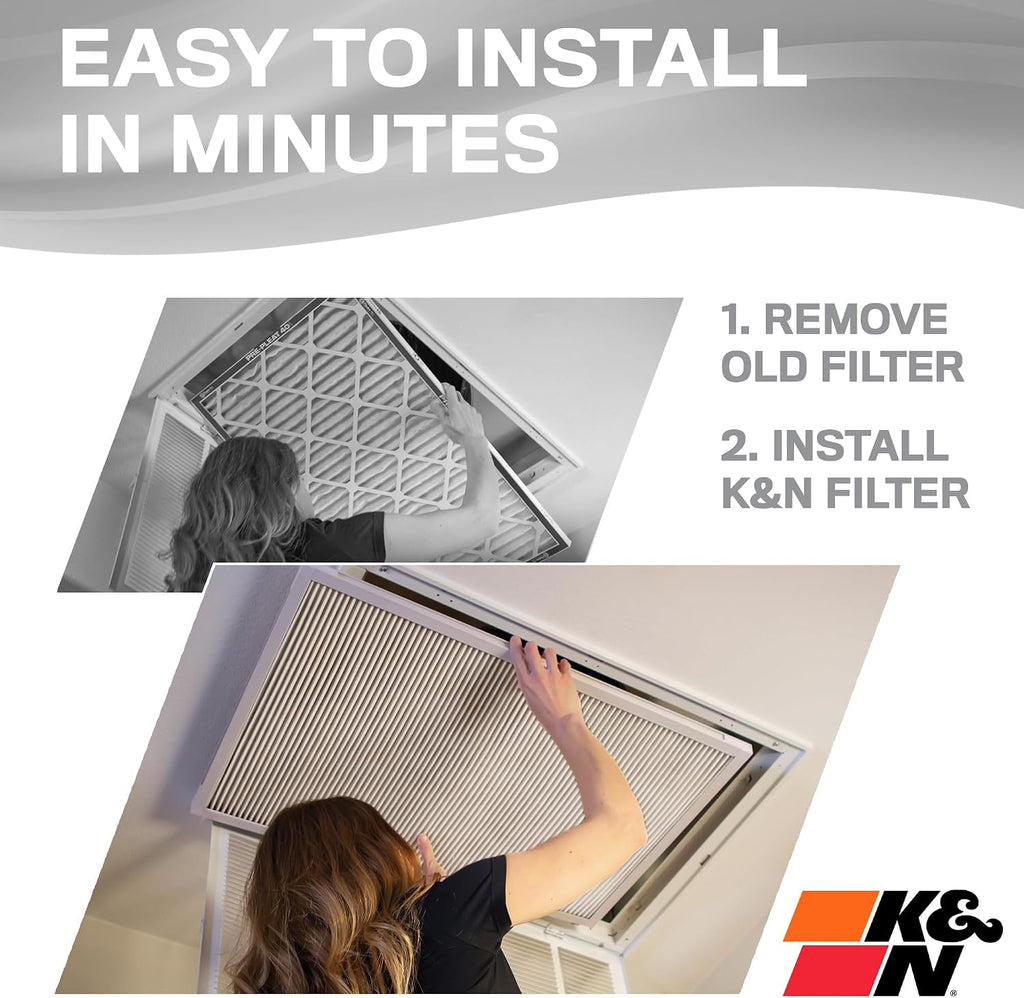 20X25X1 HVAC Furnace Air Filter, Lasts a Lifetime, Washable, Merv 8, the Last HVAC Filter You Will Ever Buy, Breathe