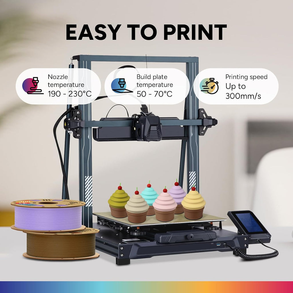 Matte PLA Filament 1.75mm, 1kg Matte Lilac | Low Warp & Smooth Finish, 1kg (2.2lbs) Dimensional Accuracy +/- 0.02mm