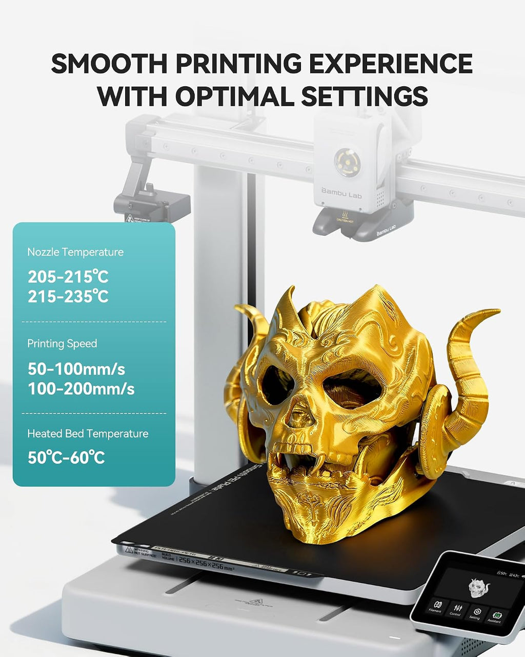Silk PLA Filament 1.75mm, 1KG(2.2lbs), 330 Meters, Silky Black | Neatly Wound Shiny PLA 3D Printer Filament