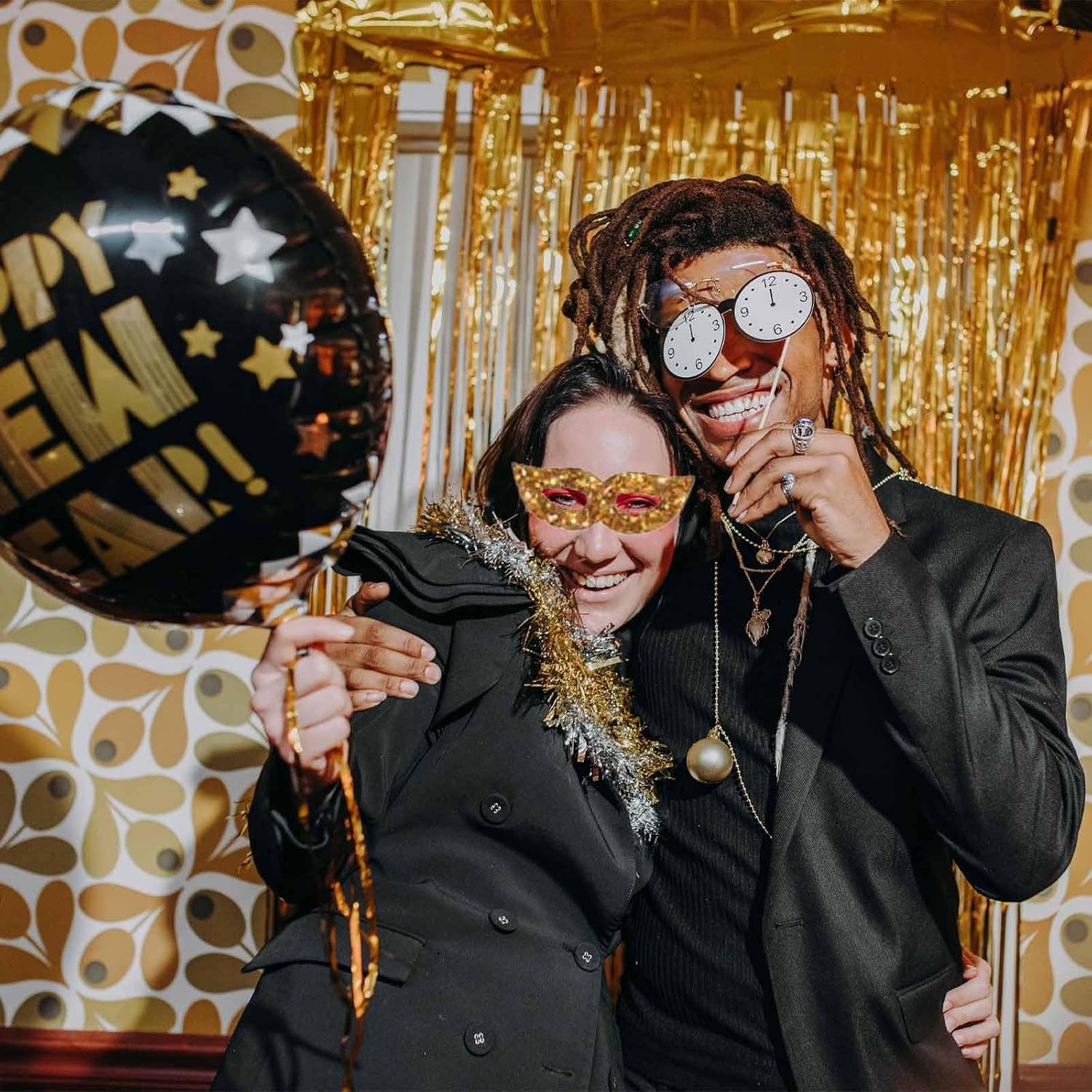 Happy New Year Party Decoration 2026 - New Years Eve Party Supplies 2026 Foil Balloon, Happy New Year Banner, New