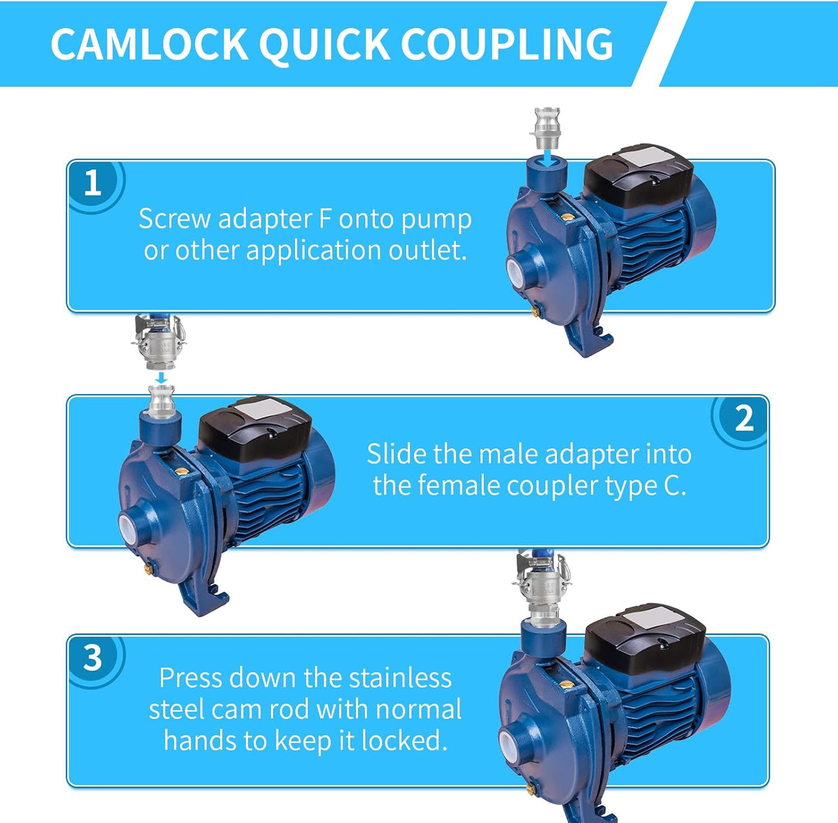 1-1/2"（2pcs）Cam and Groove Hose Fitting（Type C）DN40