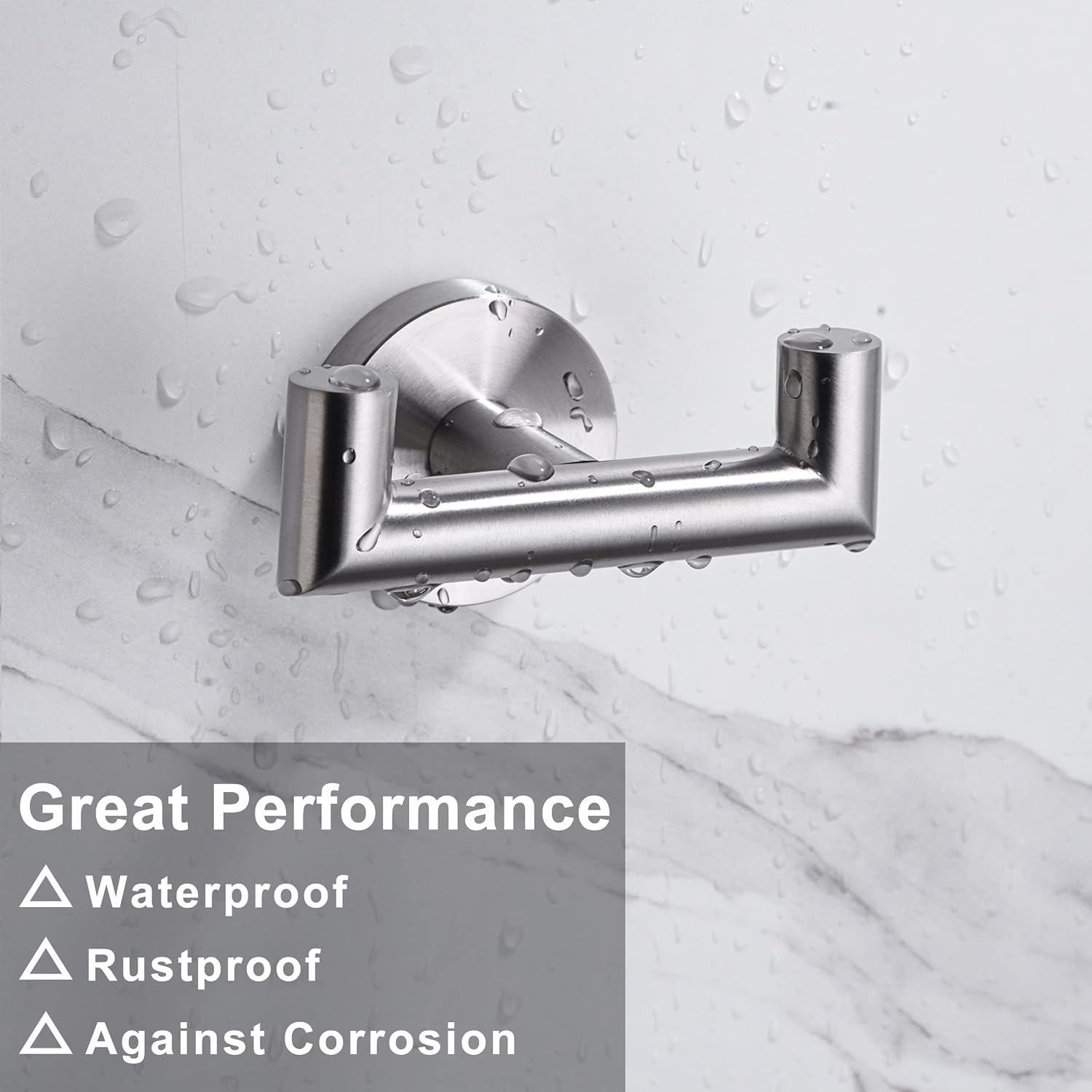 Towel Hooks for Bathrooms,Brushed Nickel Towel Hook for Kitchen Bathroom,SUS304 Stainless Steel Coat Hook,Heavy Duty