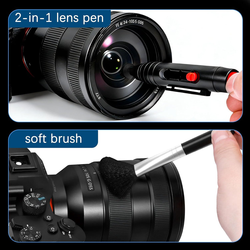 Camera Cleaning Kit for DSLR & Mirrorless Cameras - Camera Accessories Lens, Sensor & Camera Lens Cleaning Kit