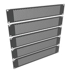 5 Pack 2U Venting Blank Panel - Steel 19" Rack Mount
