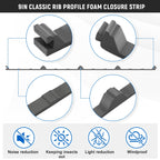 30 Pcs 9" Inside Metal Roof Foam Closure Strips R Panel Roofing