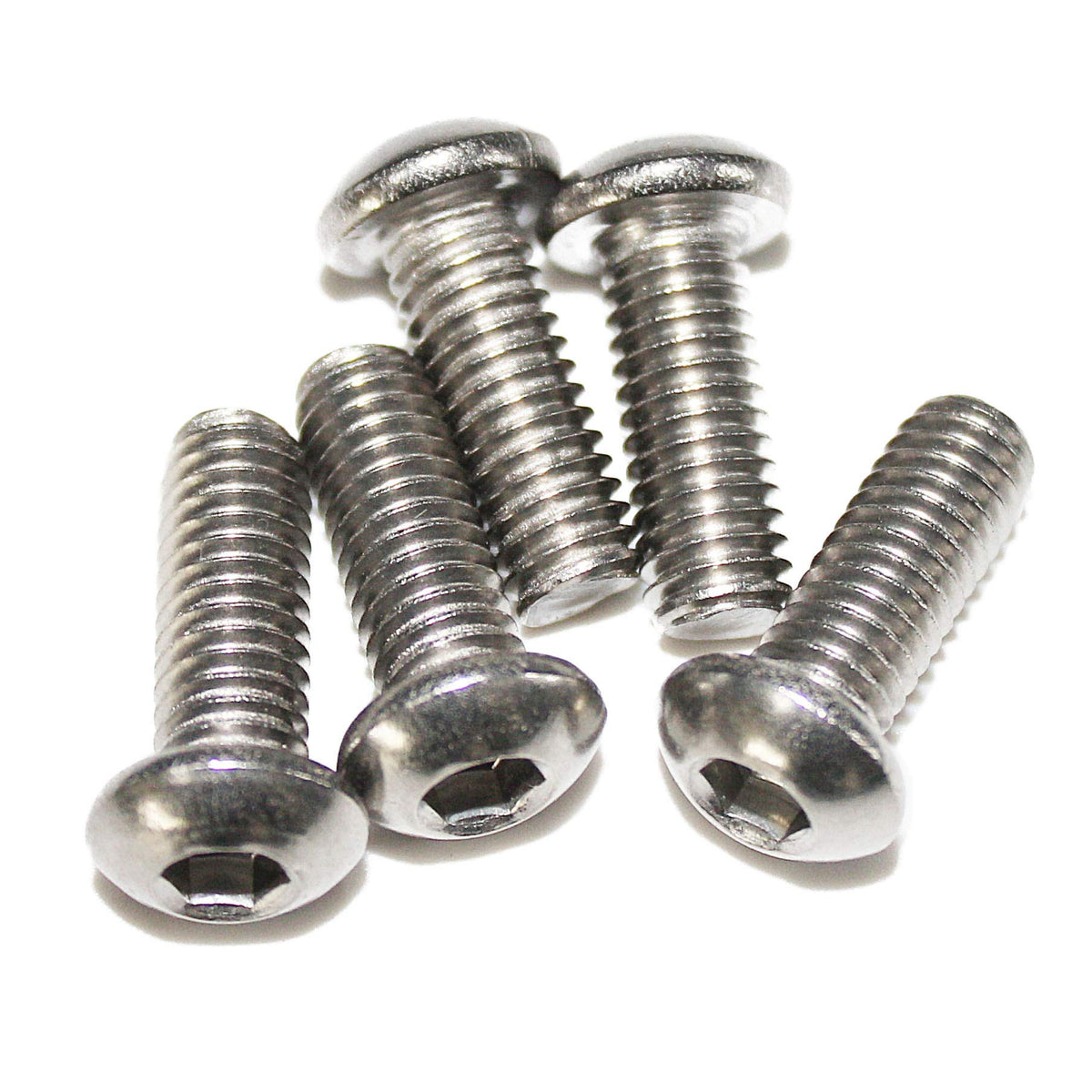 Fullerkreg M4-0.70 x 14mm Button Head Socket Cap Bolts, 100 Pcs