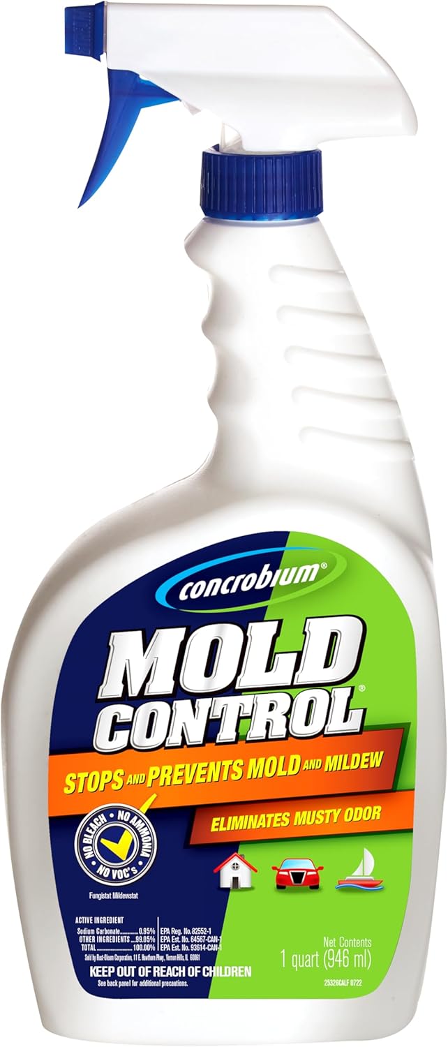 Mold Control, 32 oz Spray – Eliminates & Prevents Mold – EPA-Registered, Bleach-Free, Odorless, VOC-Free
