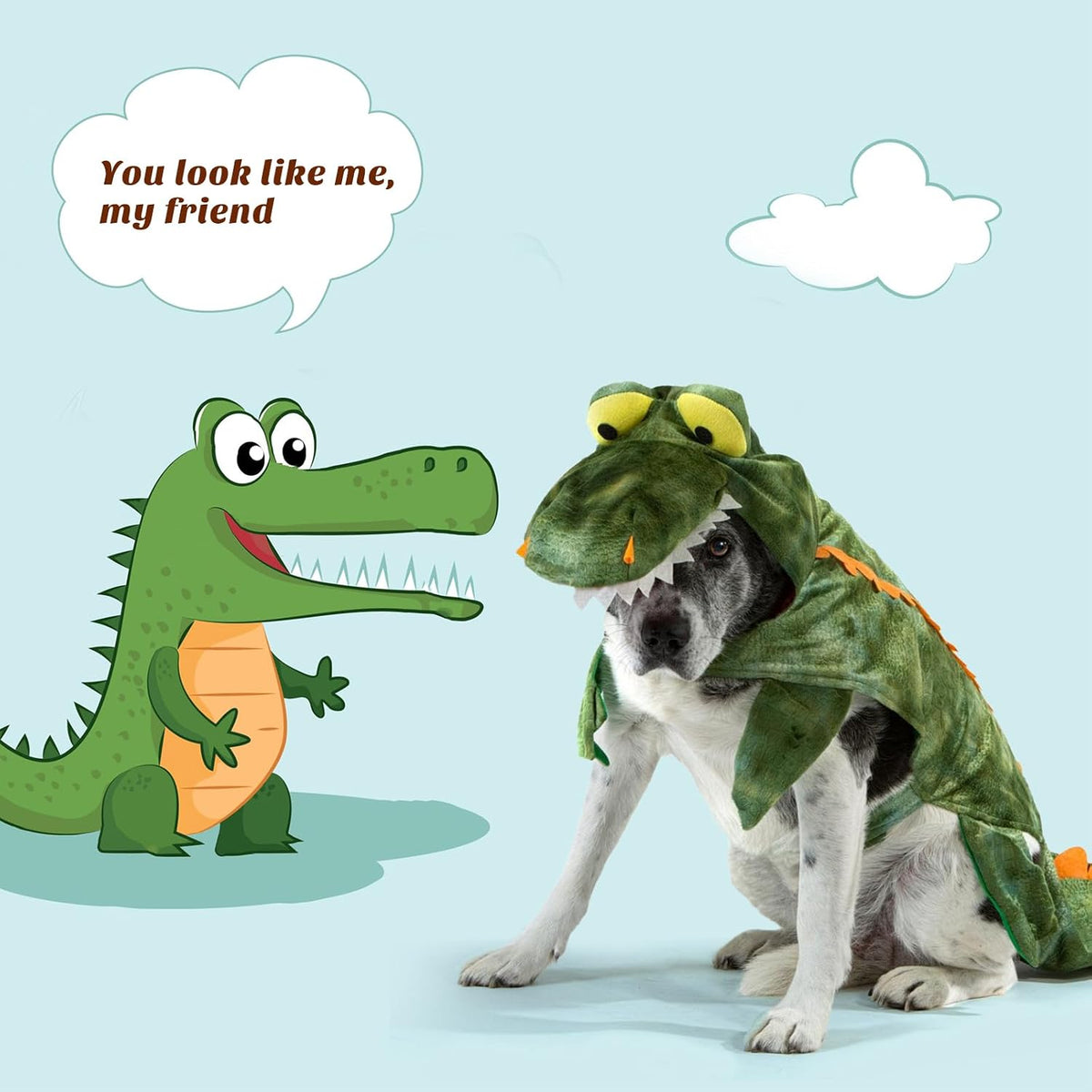 Alligator Dog Costume Dog Halloween Costume Crocodile Cosplay Hoodie Coats