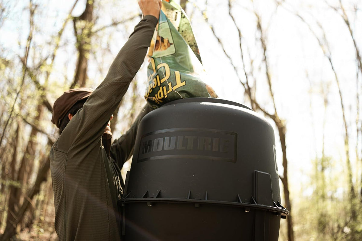 200 Lb Tripod Deer Feeder - Bluetooth App Control