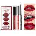 All In One Lip Kit 3 In 1 Smooth Lipliner Lipgloss and Lipstick Set with Matte Velvet Liquid Lipstick Hydrating