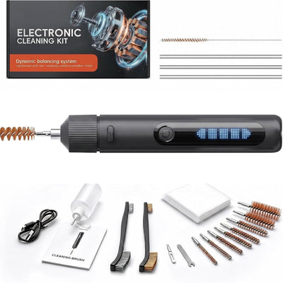 Electric Gun Cleaning Kit Universal for Guns, Gun Brushes for Pistol, Handgun, Shotgun, Hunting Gear Gun Accessories