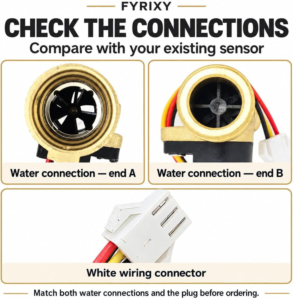 Water Flow Sensor Compatible with Girard GSWH-2 RV Water Heater